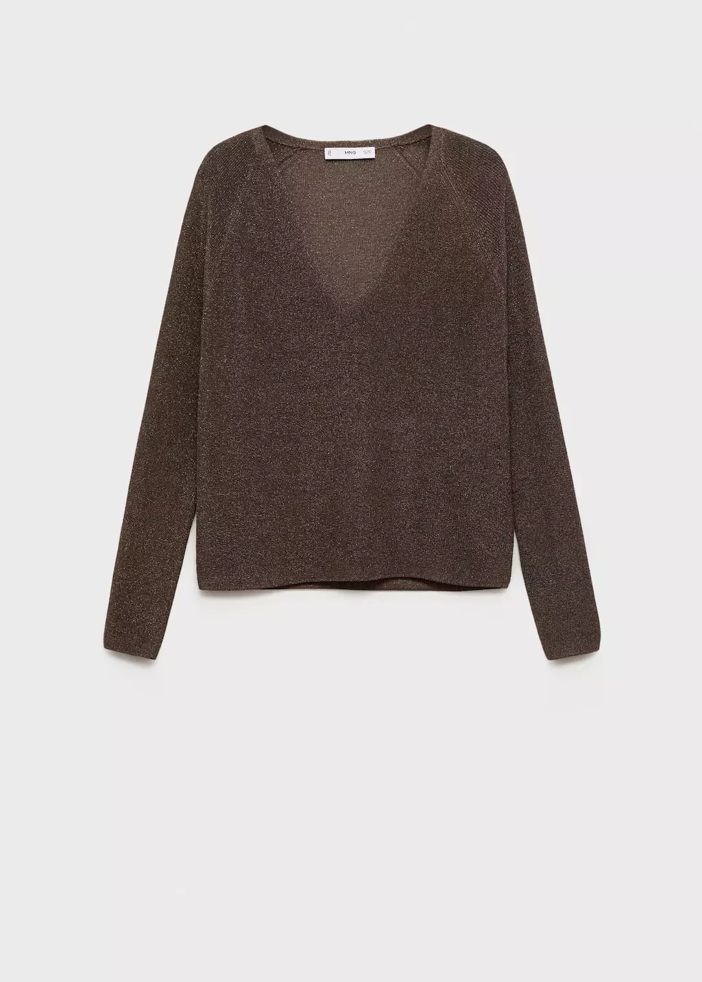 Sweater lurex leher V