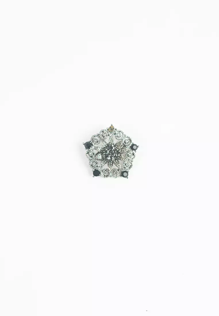 Houseofcuff lapel pin brooch bros untuk jas TUSUK SILVER A32