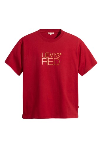 Levi's red Levi's Lr Graphic Tee Lr Mens Gold Foil Rio Red (A0192-0007) 838EBAA41CE7A4GS_1
