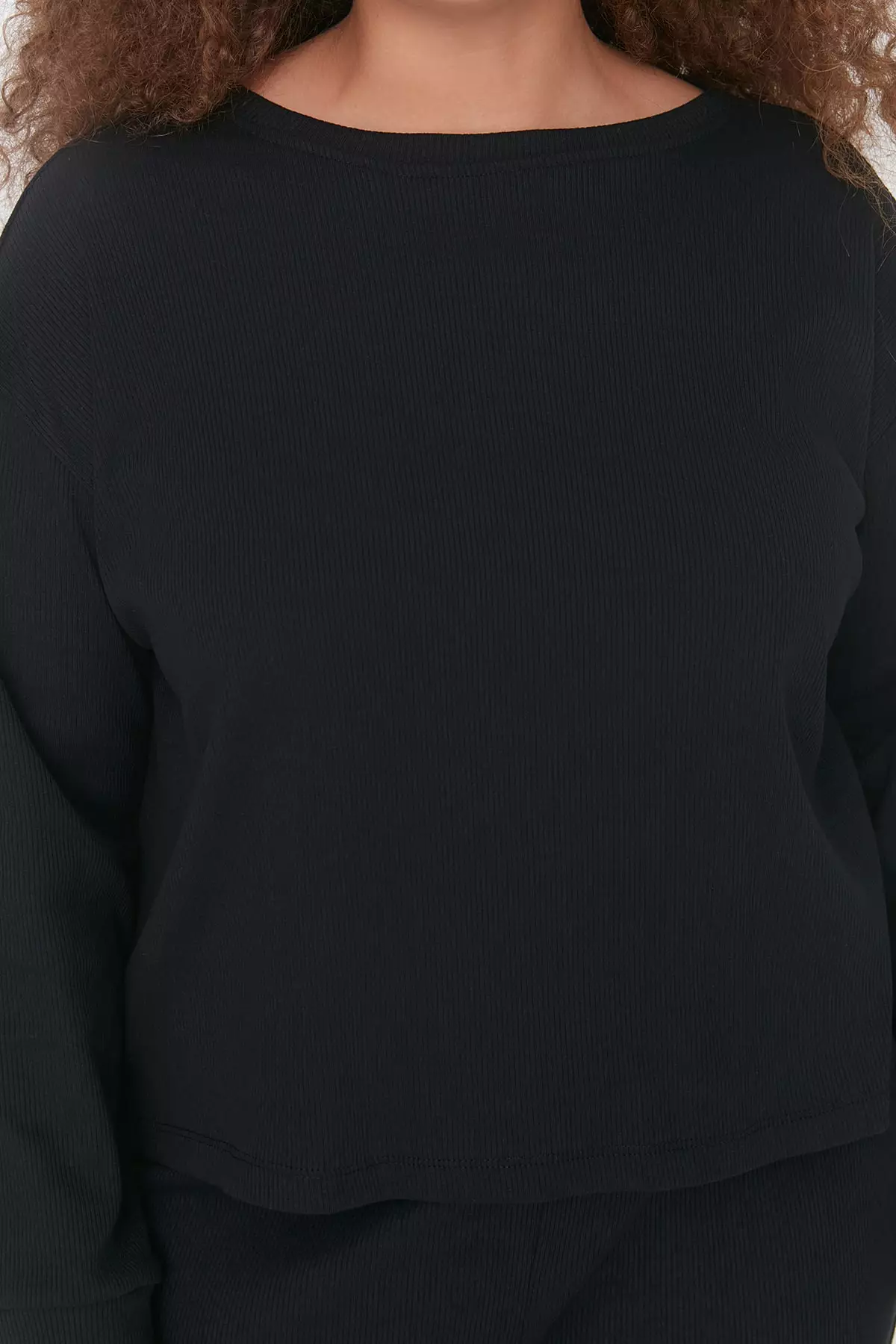 Plus Size Knitted Pajamas Set