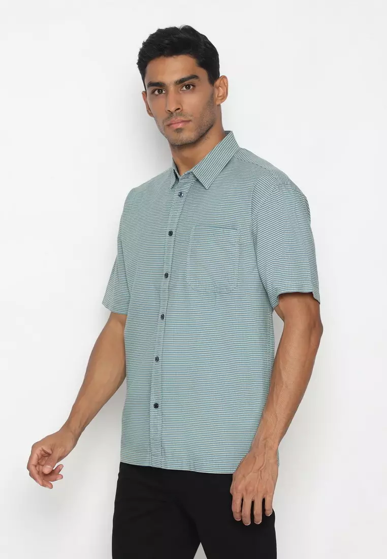 POLICE Kemeja Printing Regular Fit Pria