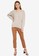 niko and ... beige Knitted Oversized Sweater F33A7AAD49344CGS_4