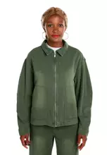 Buy London Rag Army Green Ruched Sleeve Utility Jacket 2024 Online