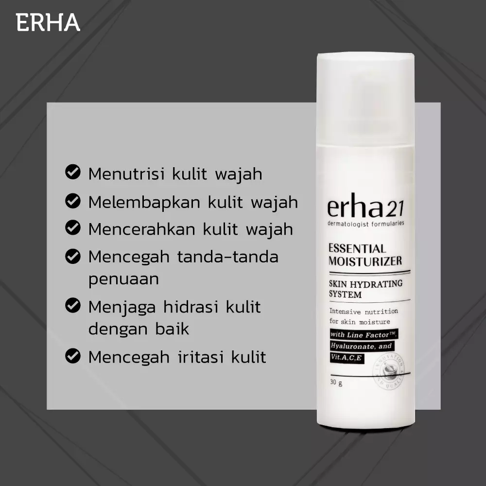 Erha Essential Moisturizer 30G - Pelembab Wajah