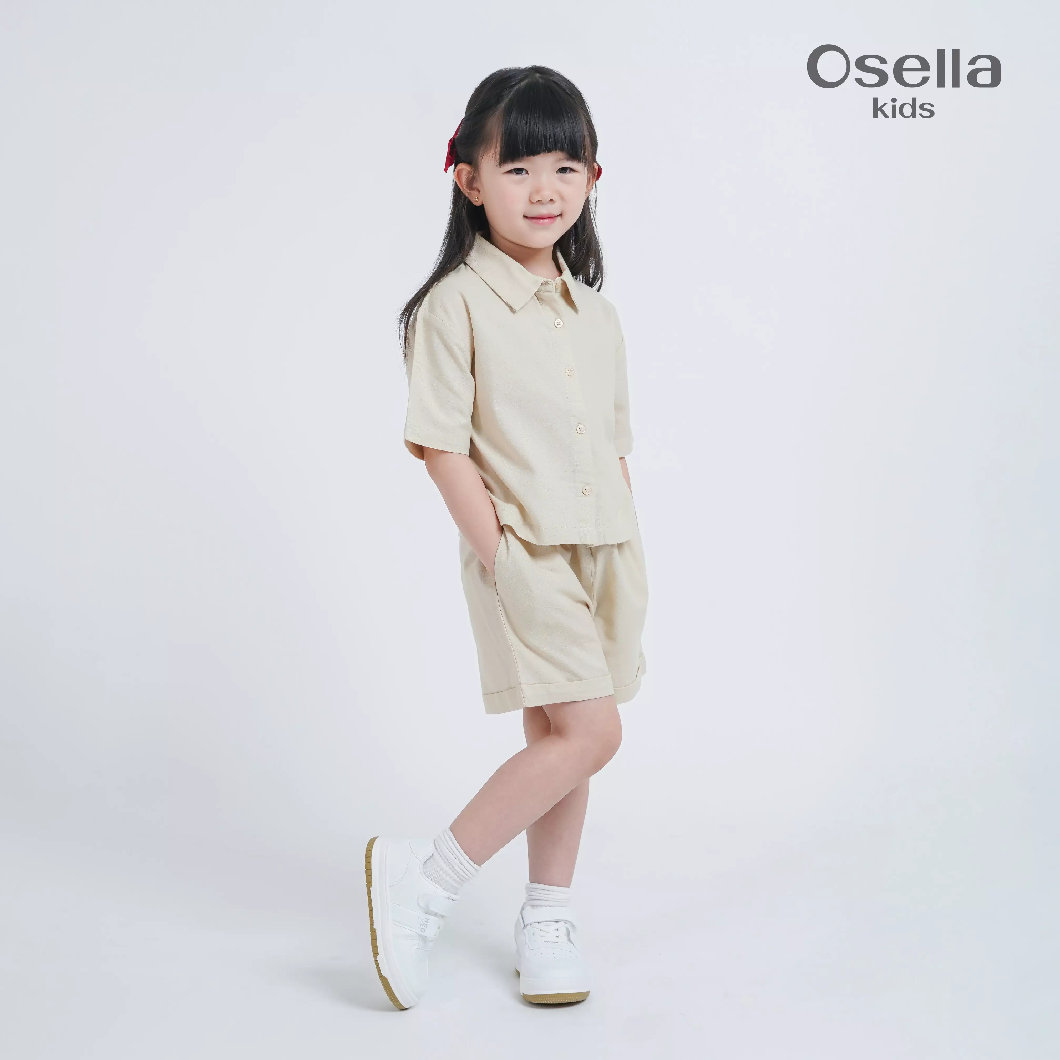 Osella Kids Basic Short Sleeve Shirt 3336500189 | Atasan Blouse Lengan Pendek Anak Perempuan