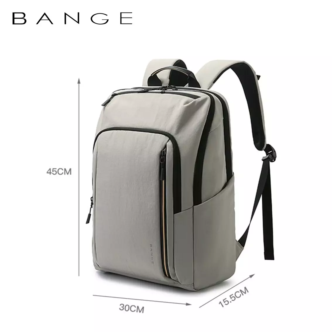 BANGE BG7856 Tas Ransel pria Laptop Kerja Backpack Pria-Grey
