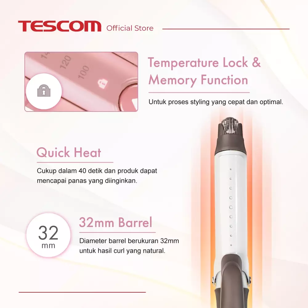 Paket Tescom Ion Hair Dryer TD550ID - Pengeriting Rambut TM453ID