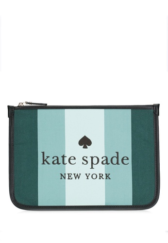 Kate Spade Kate Spade Ella Plaid Large Zip Pouch - Green/Multi 2023 | Buy Kate  Spade Online | ZALORA Hong Kong