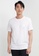 BOSS white Slub Cotton Jersey Logo Patch T-Shirt C5F97AA7748DA4GS_1