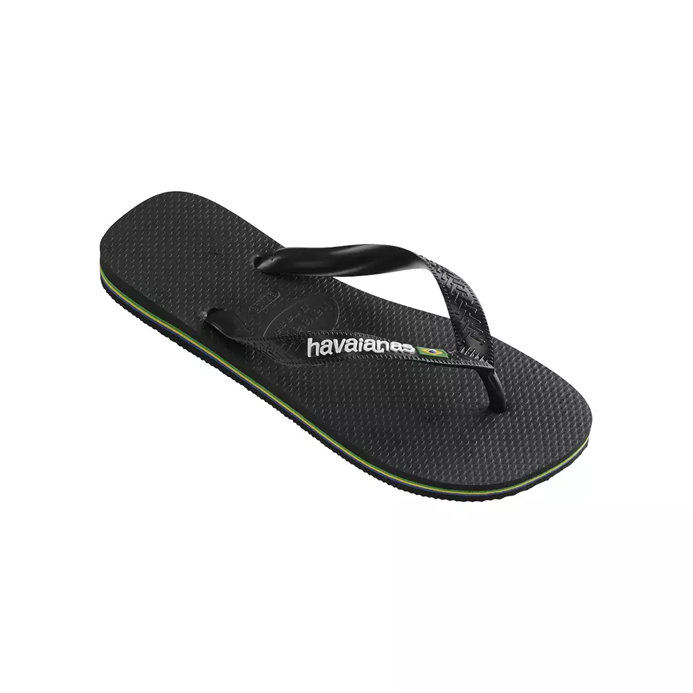 Havaianas Brasil Logo 1069-Black/ Black - Sandal Anak