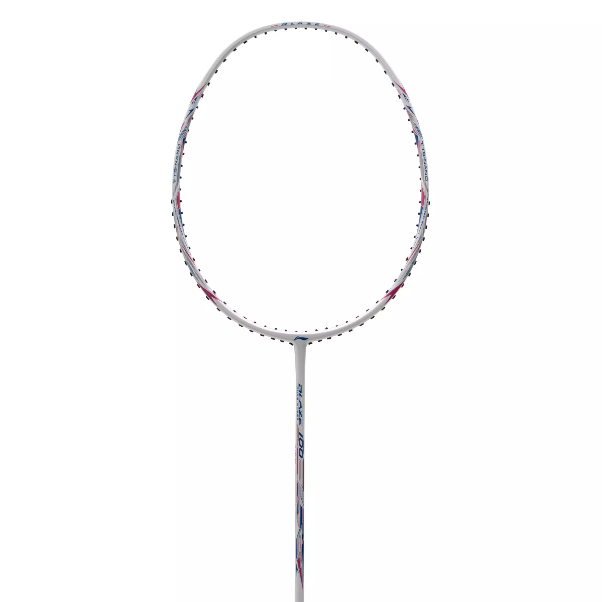 Li-Ning Badminton Racket Blaze 100 78 Grams - Pearl White/Blue/Pink
