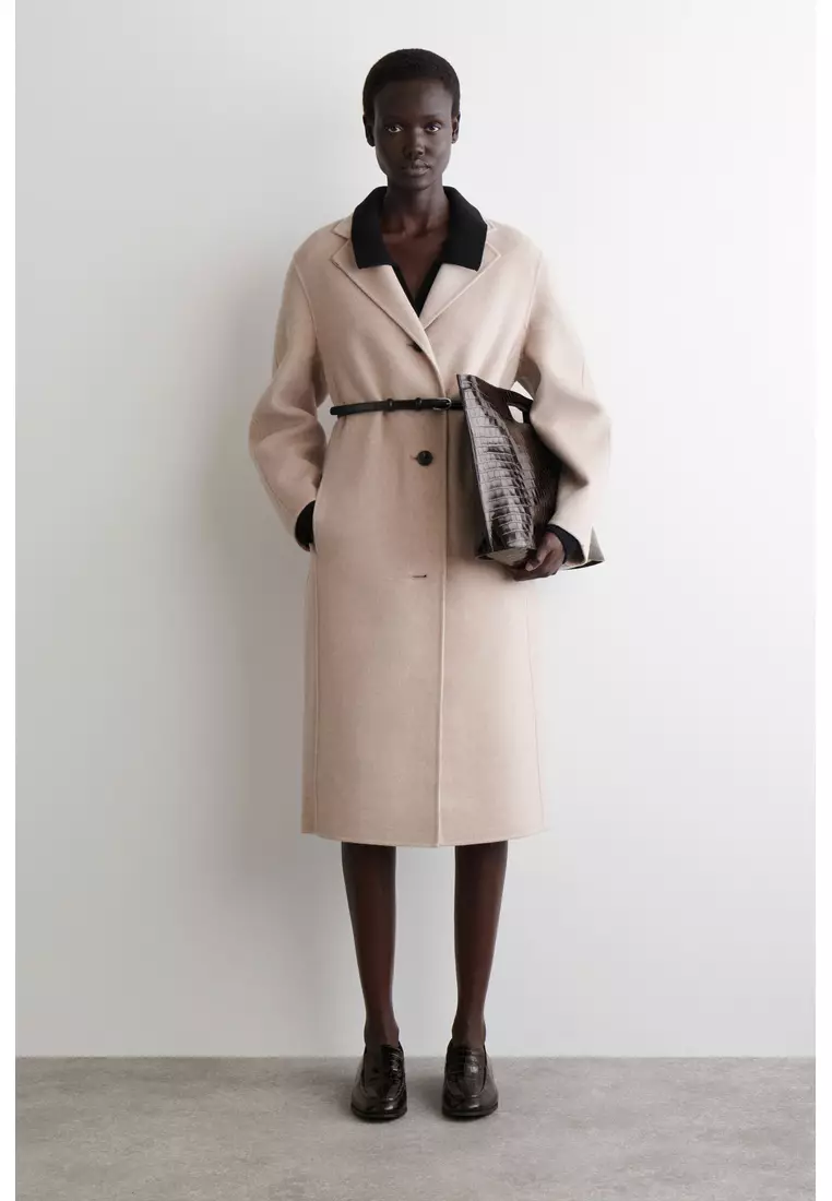 DOUBLE-FACED WOOL LONG COAT