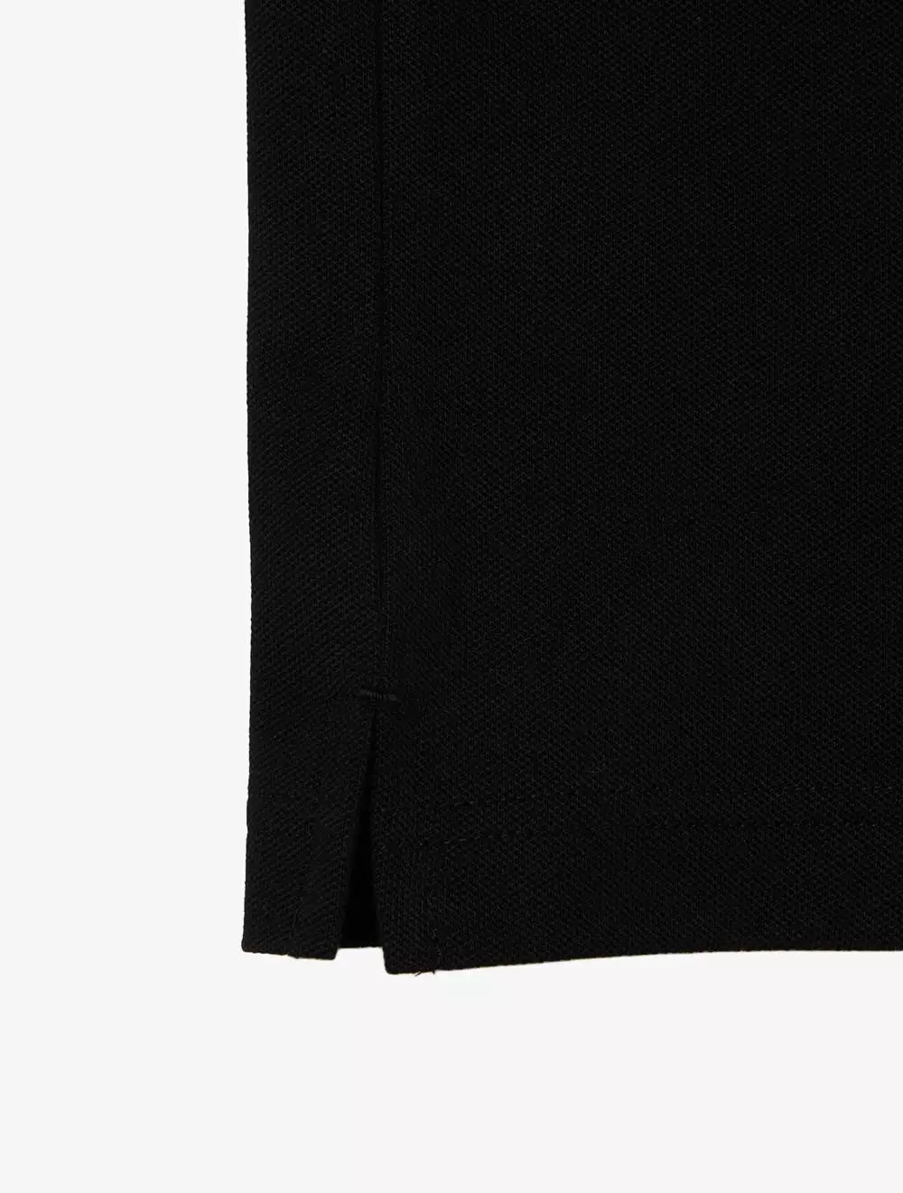 Slim Fit Stretch Piqué Polo Shirt - Black