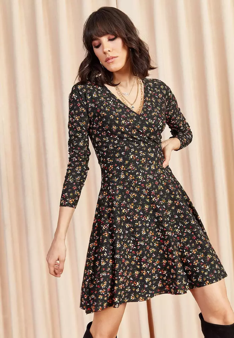 Floral Knitted Dress