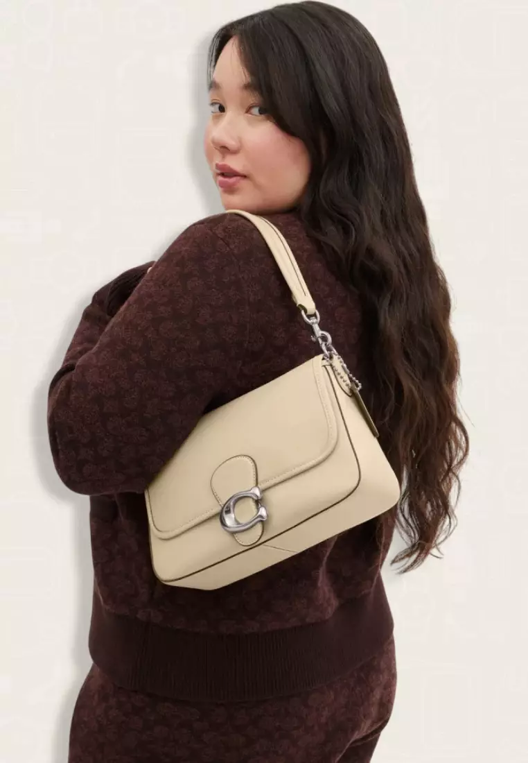Coach Soft Tabby Shoulder Bag Ivory