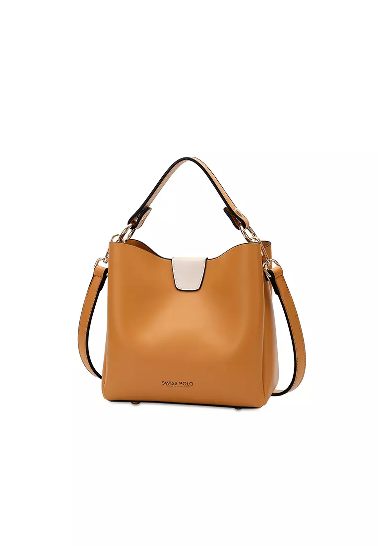 2-In-1 Top Handle Bag Sling Bag & Sling Bag (二合一 手拿袋 & 斜孭袋) - 黃色