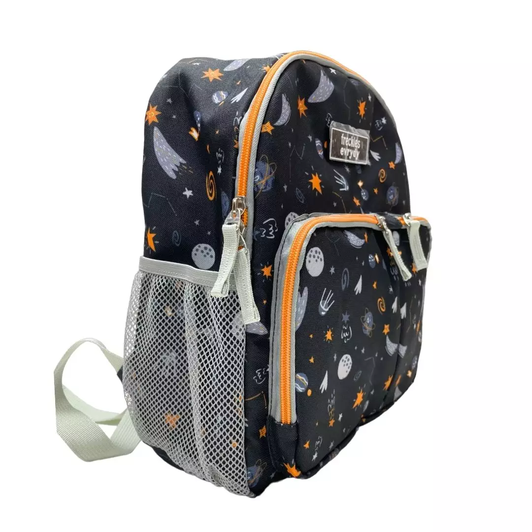 Bundling Freckles Evrydy Backpack Kids & Junior Galaxy Black- Tas sekolah anak couple