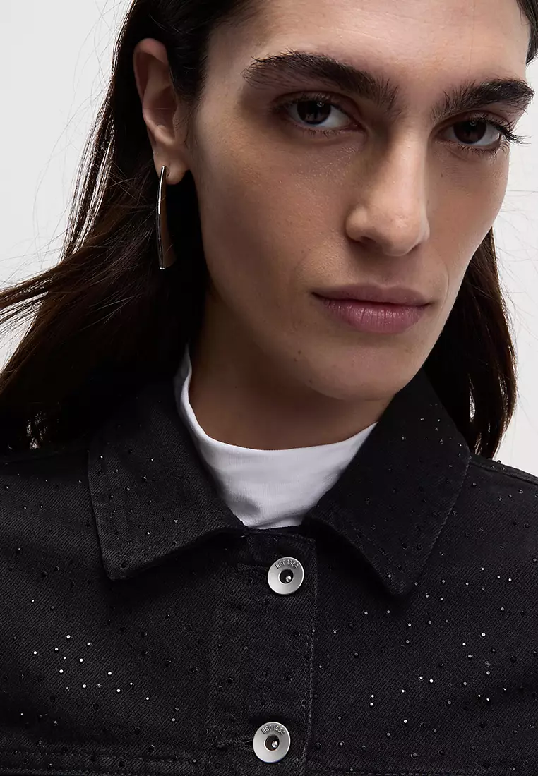Leather Trucker Jacket | JAEGER | M&S