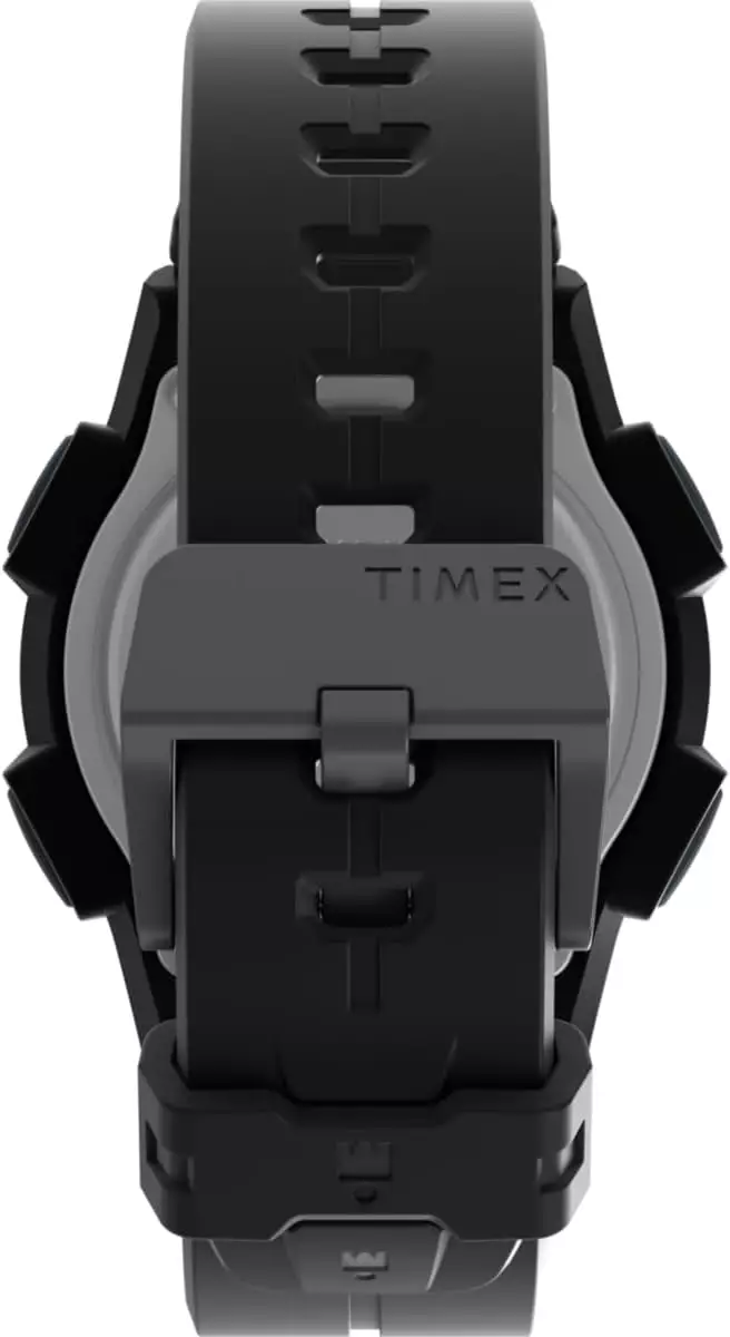 Jam Tangan Pria Timex Ironman Shock Endure Digital Dial Black Rubber Strap TW5M64800NN Original