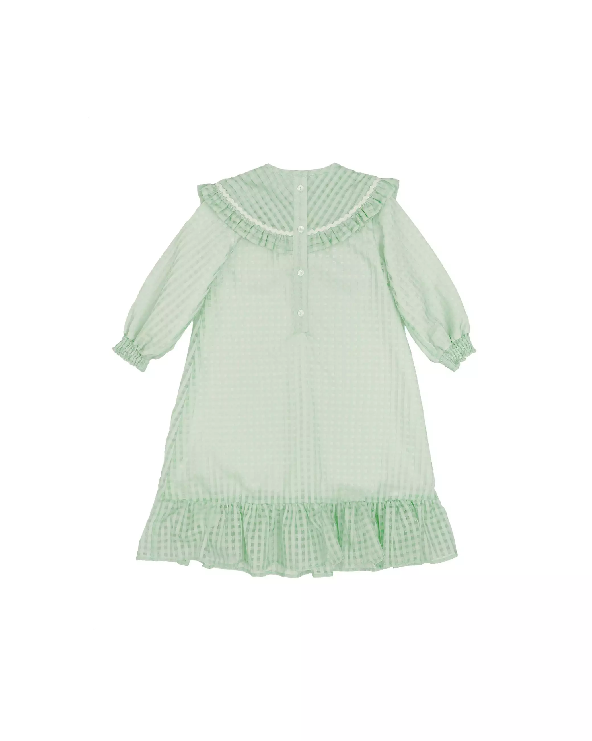 Mothercare x Benang Jarum Raya Collection Gingham Collar Dress - Dress Baju Lebaran Anak Perempuan