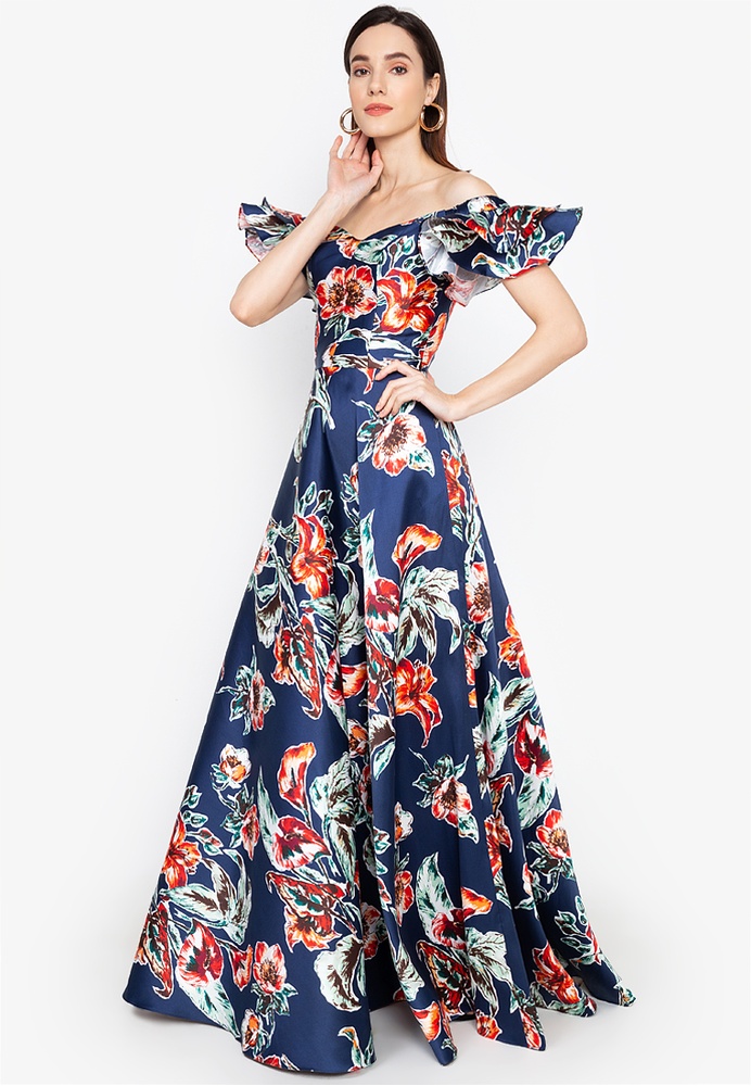 zalora long gown
