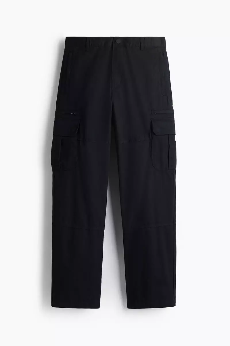 Regular Fit twill cargo trousers