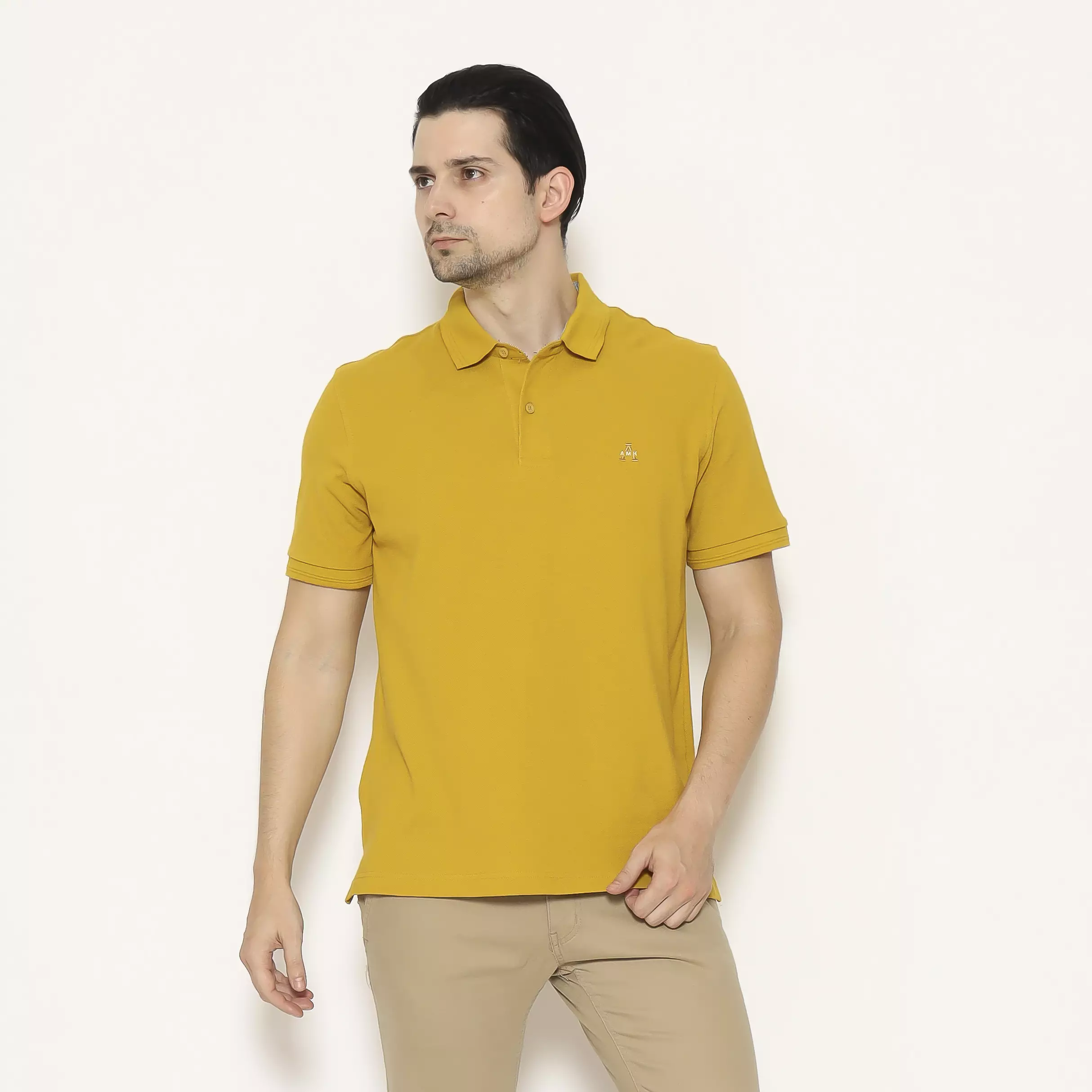 AMK Kaos POLO Solid Lengan Pendek PS ASUKA S/S Camel