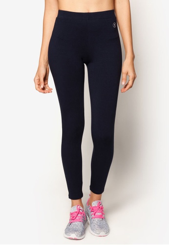Funfit navy Active Basic Tapered Leggings in Navy (S - 3XL) C87E4AAE764A7DGS_1