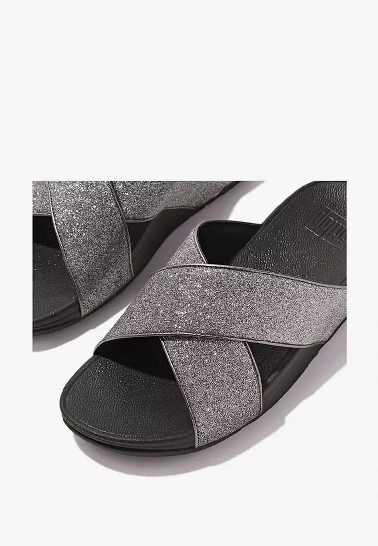 Lulu padded cross slides on sale