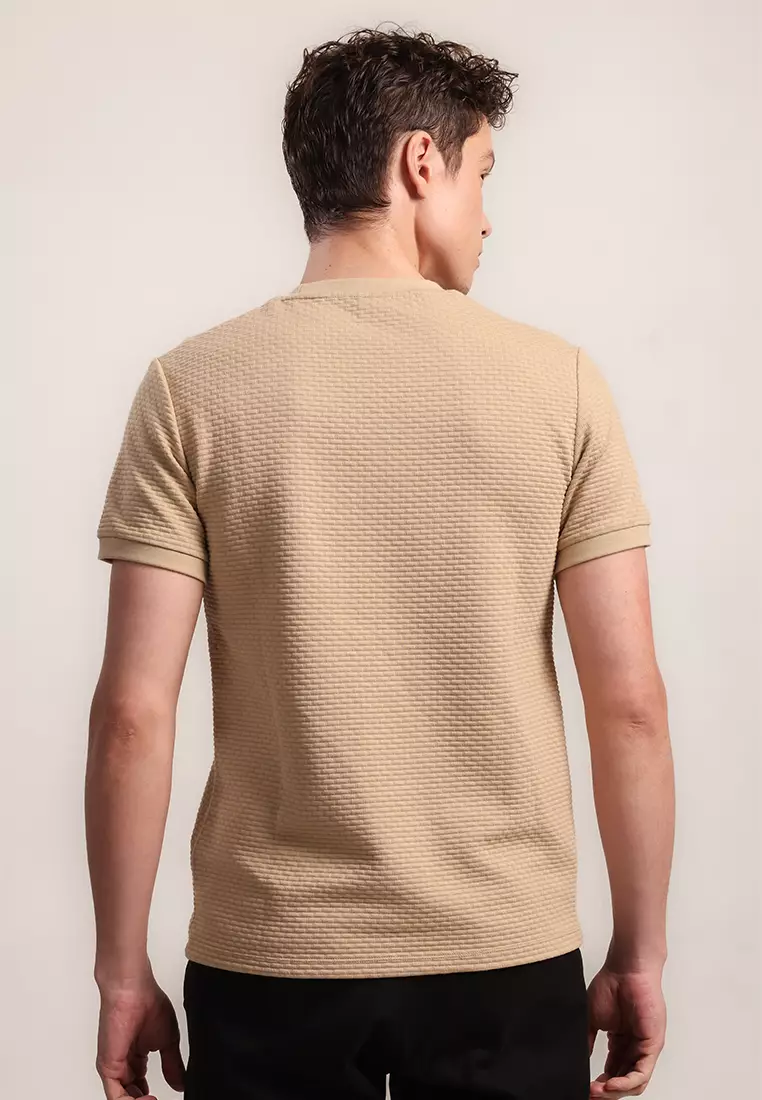 MOC Kaos Lengan Pendek Pria Godart - Khaki