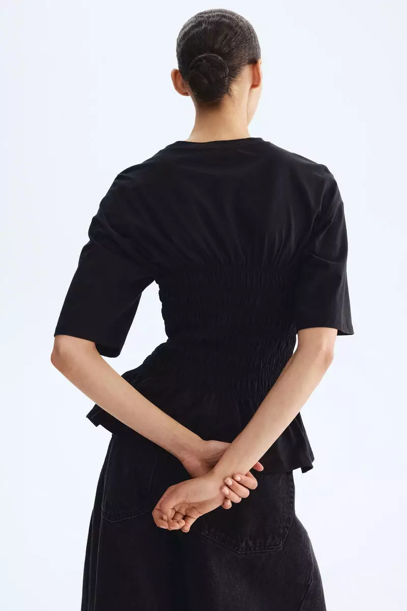 Smocked T-shirt