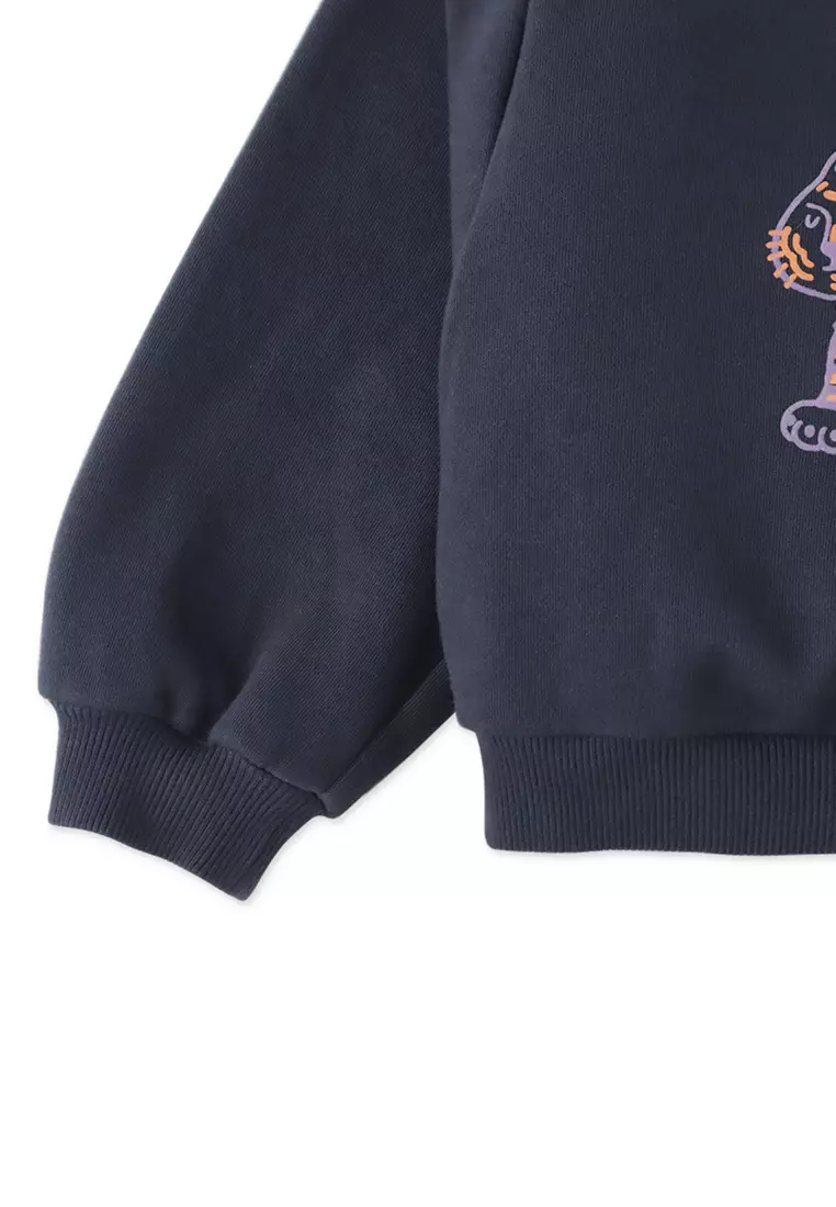 Girls DonT Tickle The Tiger Fleece Pullover