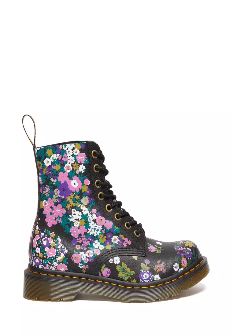 Discount on Dr. Martens  shoes - SKU: 1460 Pascal Women's Vintage Floral Leather Lace Up Boots