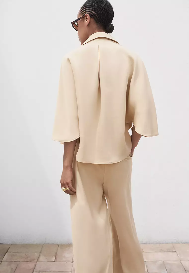 Oversized Three-Quarter Sleeve Shirt