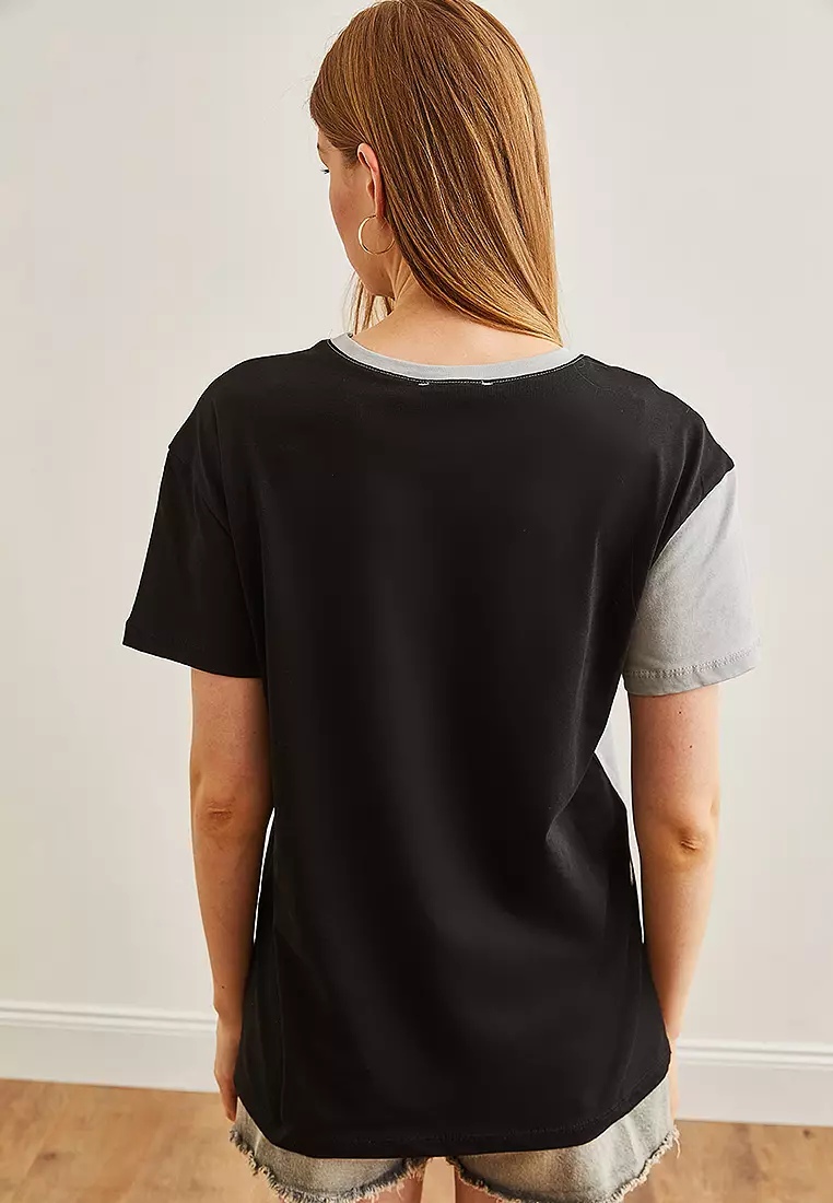 Cotton Colorblock T-Shirt