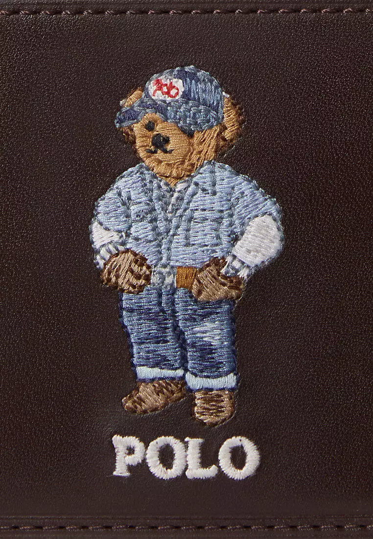 Polo Ralph Lauren Men Polo Bear Leather Card Case