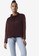 French Connection brown Renya Cupro Mix Med Jersey Top A4EC7AAB714D44GS_1