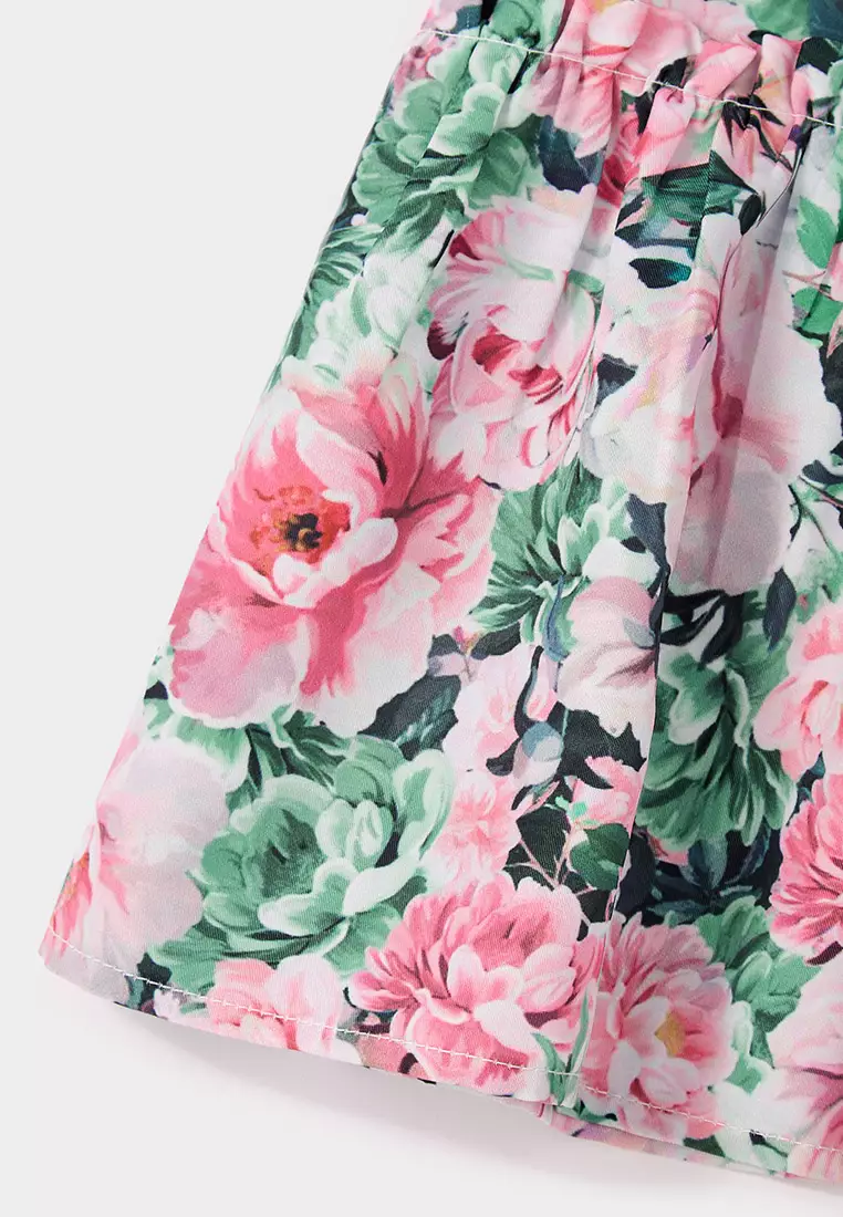 Lily Floral Print Dress and Knitted Cardigan Set