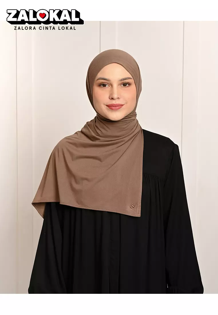 Geulis.id JESSIE EVERYDAY SHAWL (10 warna) Hijab - LIGHTBROWN
