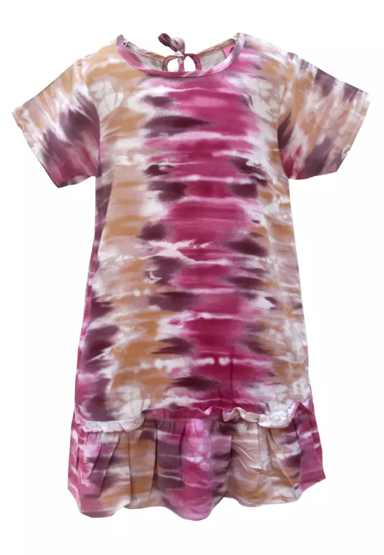 Two Mix Daster Anak Perempuan Motif Tie Dye 4105