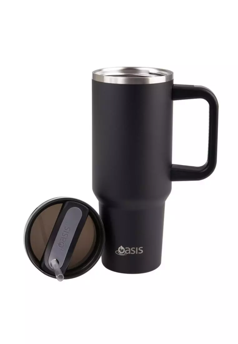 Oasis Stainless Steel Insulated Commuter Travel Tumbler 1.2L - Black