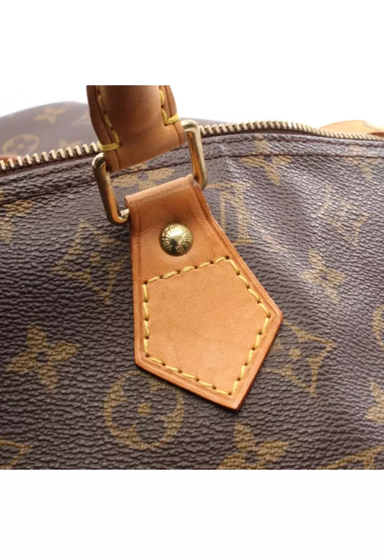 Pre-Loved Louis Vuitton speedy 40 monogram Handbag PVC leather Brown