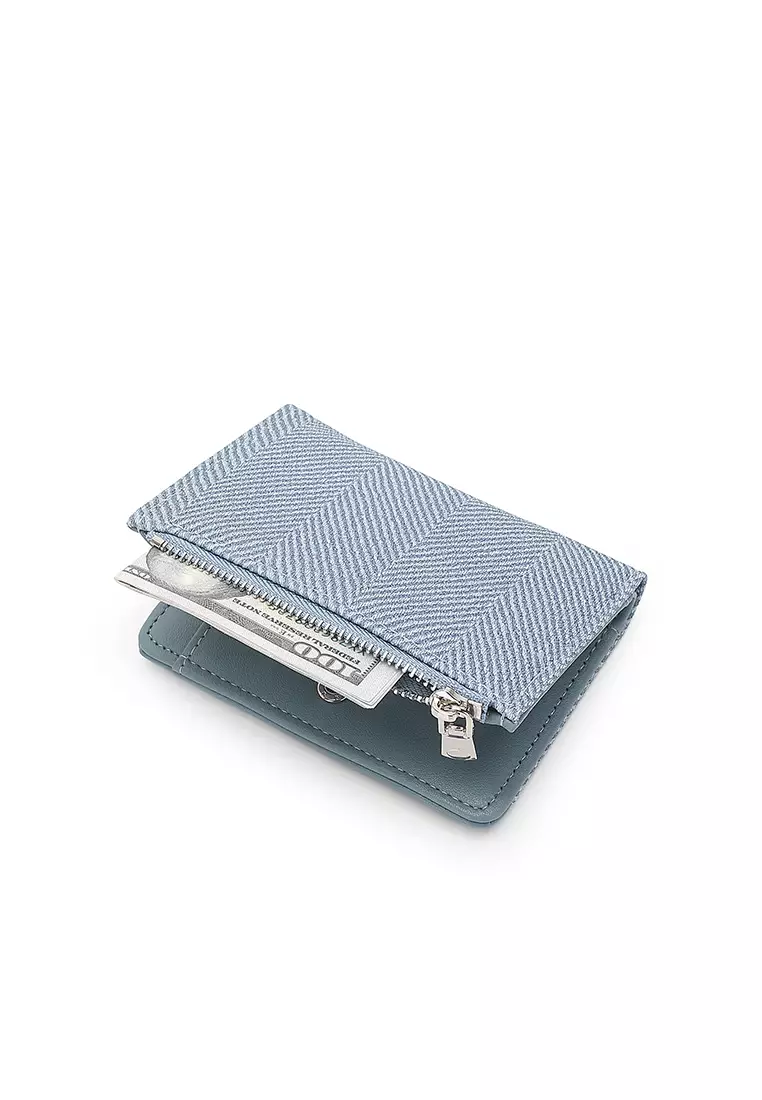 Women's 2 in 1 Purse/Wallet With Coin Compartment - Blue