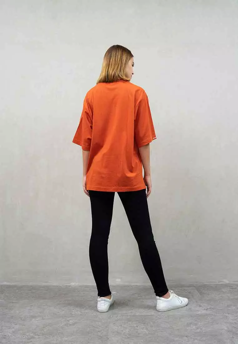 kaos oversized pria polos wanita oversize shirt terracotta houseofcuff