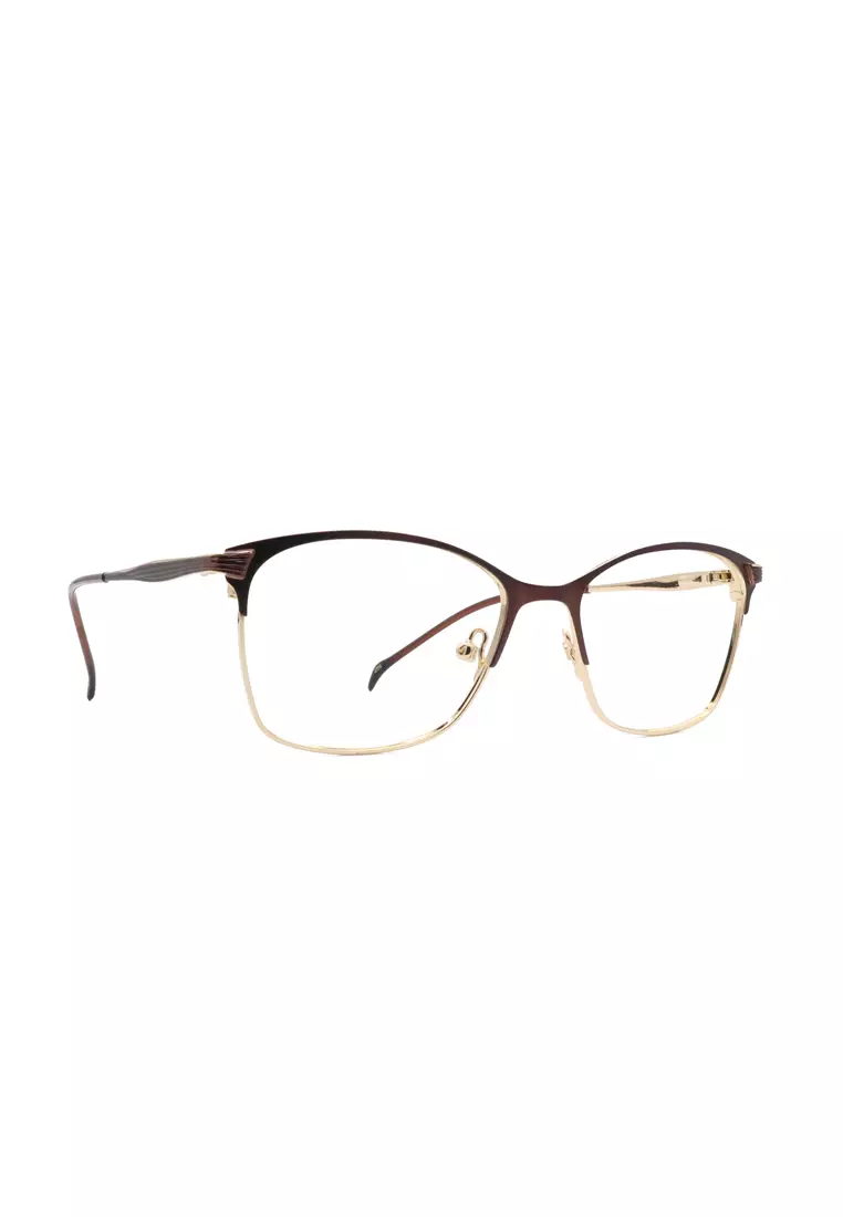 SS1941 (C2-Brown & Gold) Anti-Radiation Computer Eyeglasses for Women