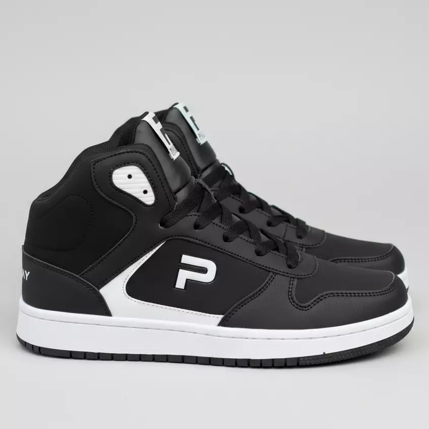 PAULMAY - Sepatu Sneakers Pria Lisbon High - Black White