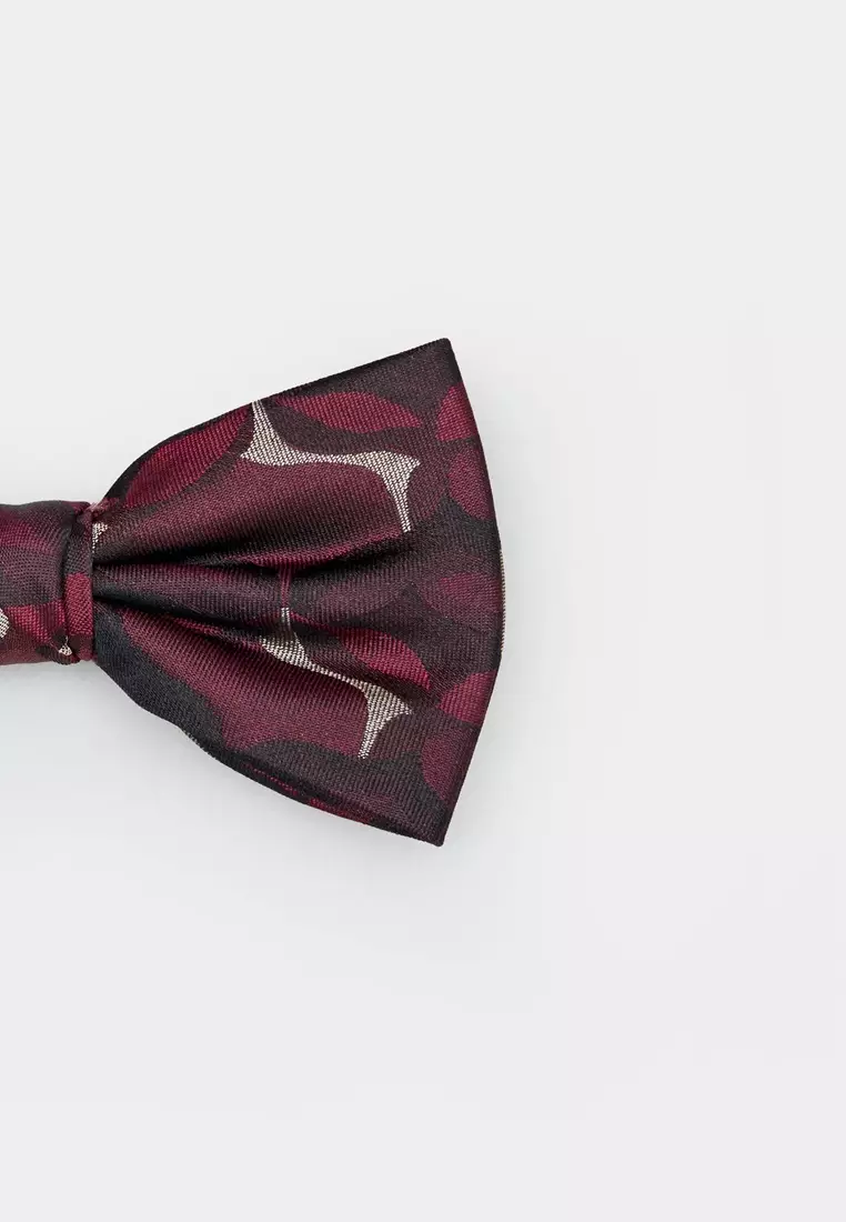 Red Floral Bowtie