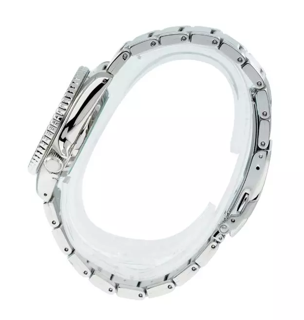 Jam Tangan Pria Seiko 5 Sports SRPK33 SRPK33K1 5KX Midi SKX Strap Stainless Steel Silver Color Teal Dial Color