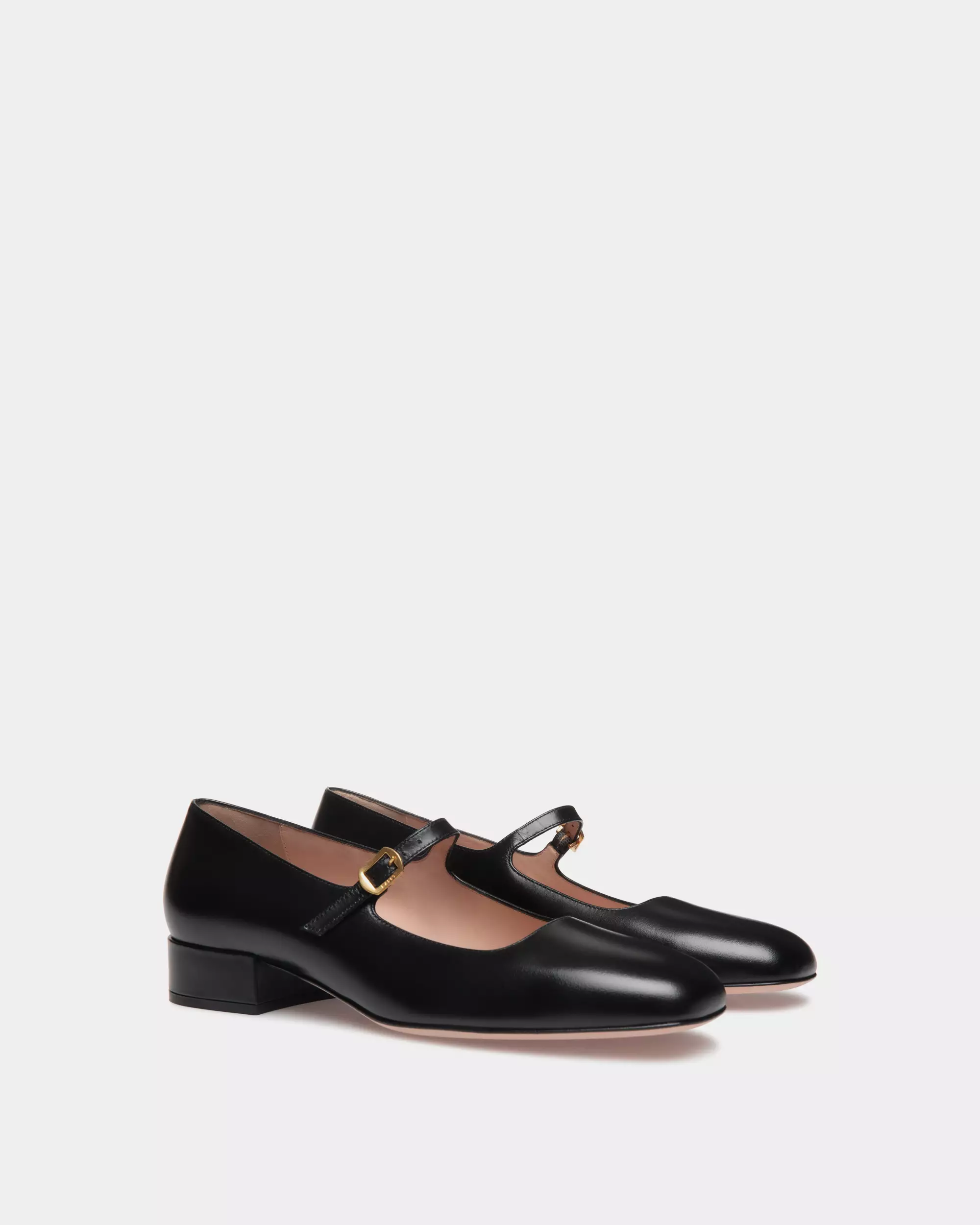 Ballyrina Pump Leather Heels - Black