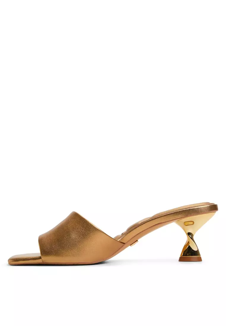 Goldenshine Twisted Kitten Mules